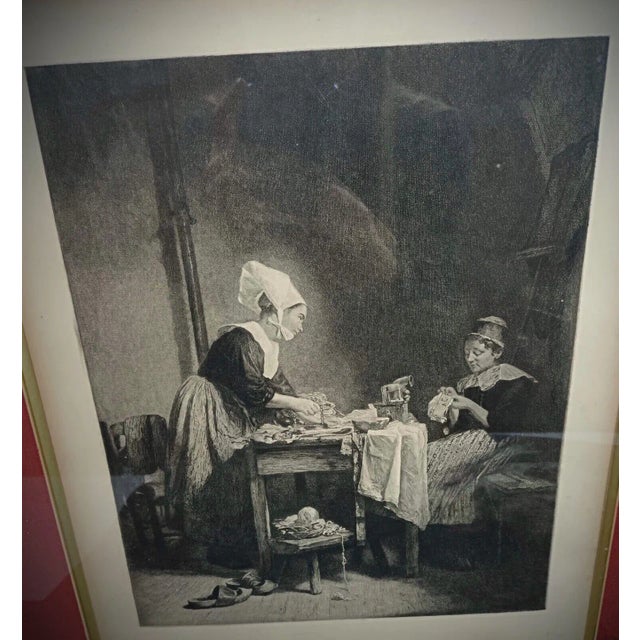 Late 19th Century Antique 19th-Century 1873 Engraving by Antonin Delzers For Sale - Image 5 of 7