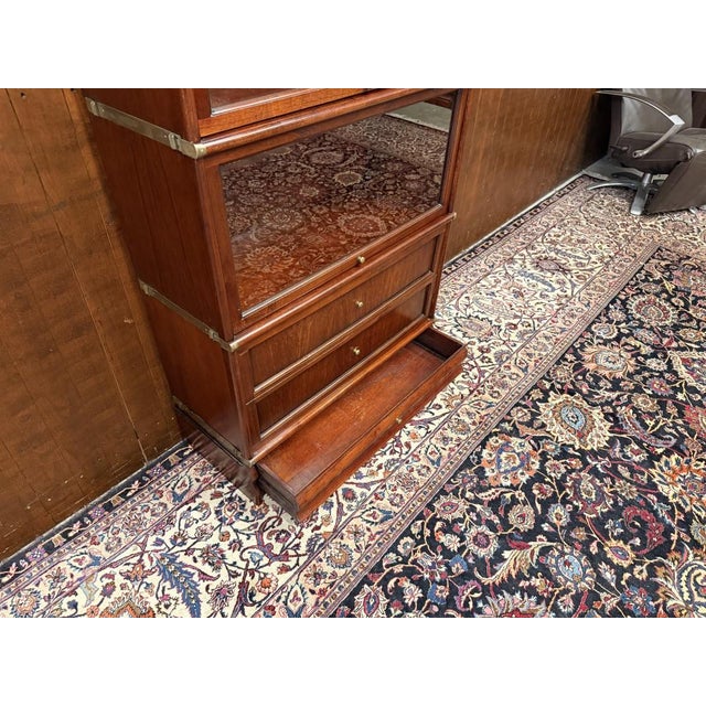 English Mahogany Bookcase from Globe Wernicke For Sale - Image 14 of 15