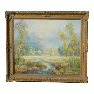 John Orth Early Ca Artist, Impressionist Oil Painting, Framed