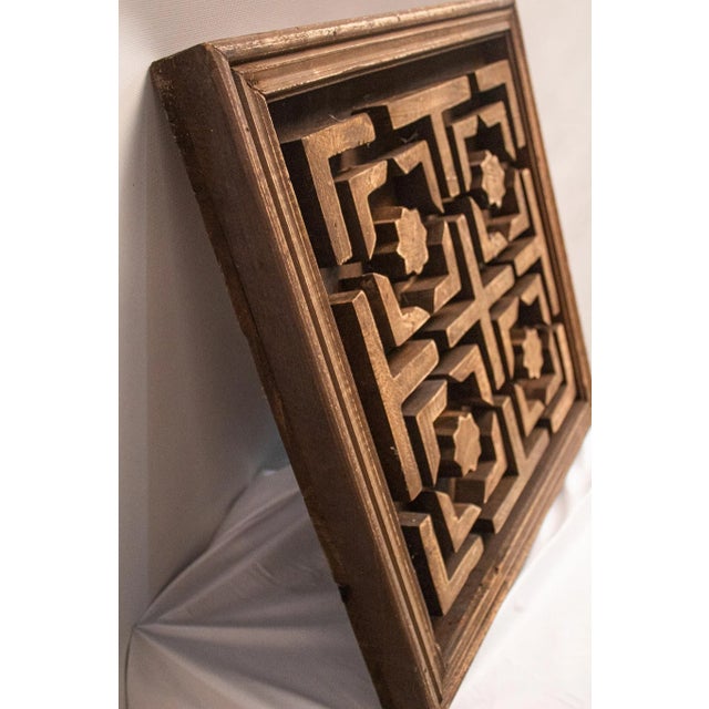 Symmetrical Stars Three Dimensional Wood Form For Sale - Image 4 of 11