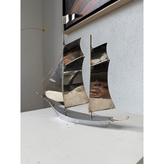 Stainless Steel Boat, 1980s For Sale - Image 14 of 18