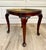Mid-Century Queen Anne Style Mahogany Side Table With Engraved Brass Tray For Sale - Image 16 of 18