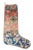 Rich Coral Medallion Vintage Kilim Christmas Stocking, Navy Border Wool, 11.8 X 17.7 in – One of a Kind Turkish Decor For Sale - Image 6 of 6