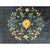 Textile 1930s Floral Inlay Antique Open Field Medallion Small Navy Chinese Peking Rug For Sale - Image 7 of 9