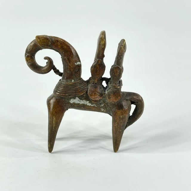 Early 20th Century Early 20th Century Ketoko Brass Horseman Chad For Sale - Image 5 of 8