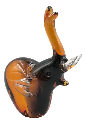 Mid-Century Murano Glass Elephant Figurine, 1950s