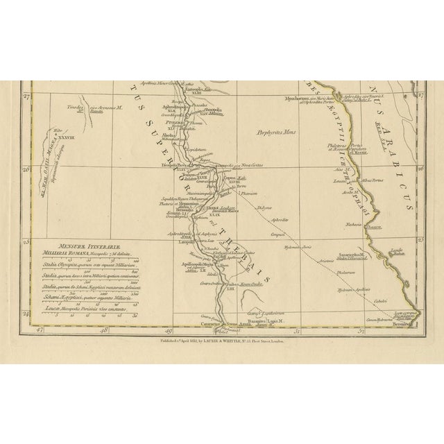 Early 19th Century Antique Map of Ancient Egypt Nile Valley & Red Sea, 1818 For Sale - Image 5 of 9