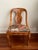Biedermeier Revival side chair, circa 1930s, with a shield-form back splat in richly figured burl veneer and contrasting...