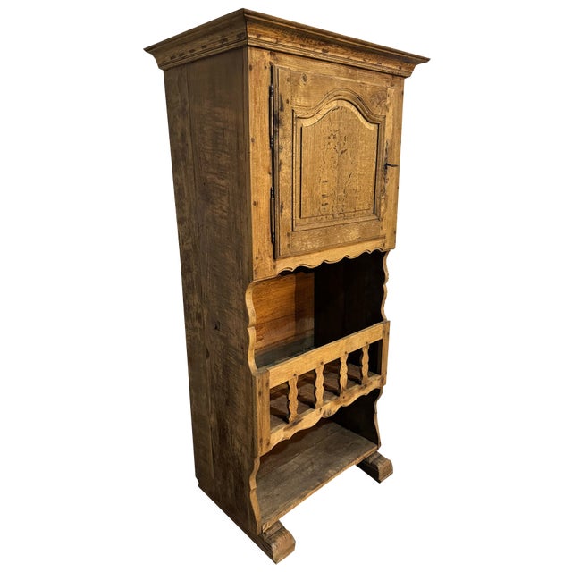 Rustic French Country Farmhouse Kitchen Cabinet, 1820 For Sale