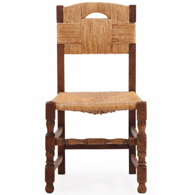 Charles Dudouyt Set of Ten French Dining Chairs in the Manner of Charles Dudouyt, C 1940 For Sale - Image 4 of 7