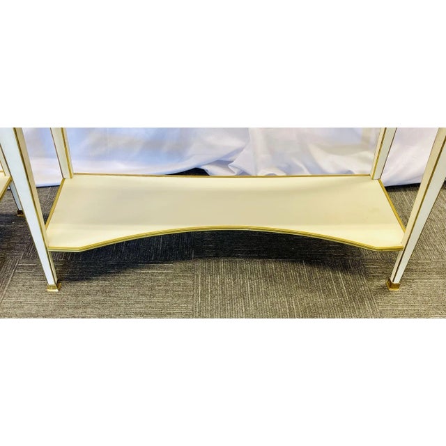 Pair of Hollywood Regency Neoclassical White Sofa, Maison Jansen For Sale - Image 9 of 13