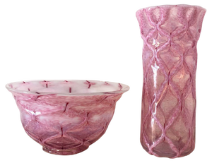 Murano Vases by Vittorio Zecchin for A.V.E.M., Set of 2