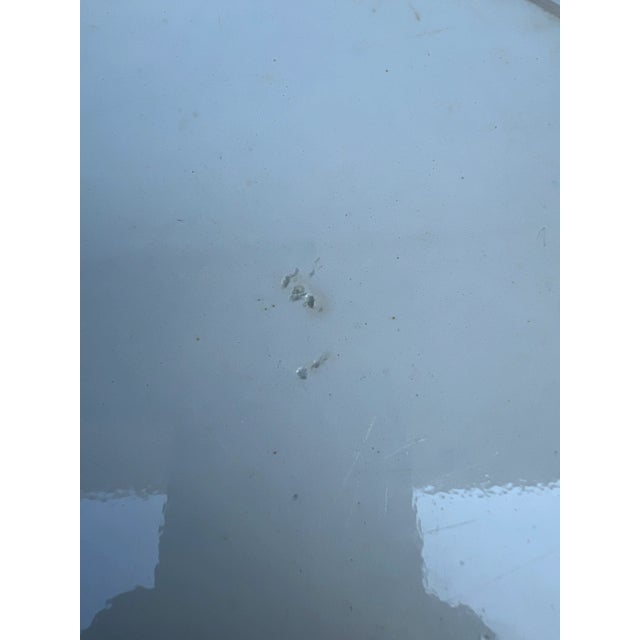 Ceramic Antique Pearlware Blue Feather Edge Platter, Circa 1820’s For Sale - Image 7 of 12