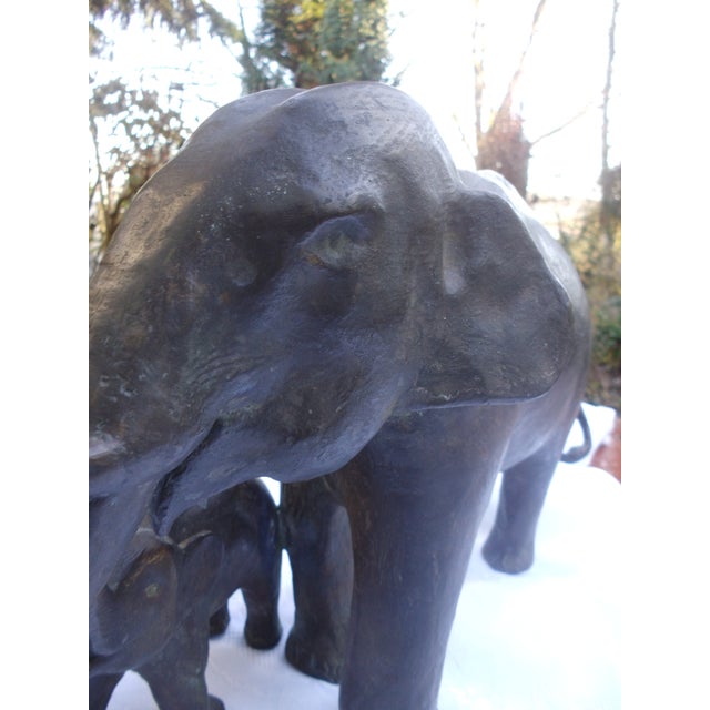 1970s Large Elephant Sculpture in Brass, Copper, and Bronze, 1970s For Sale - Image 5 of 18