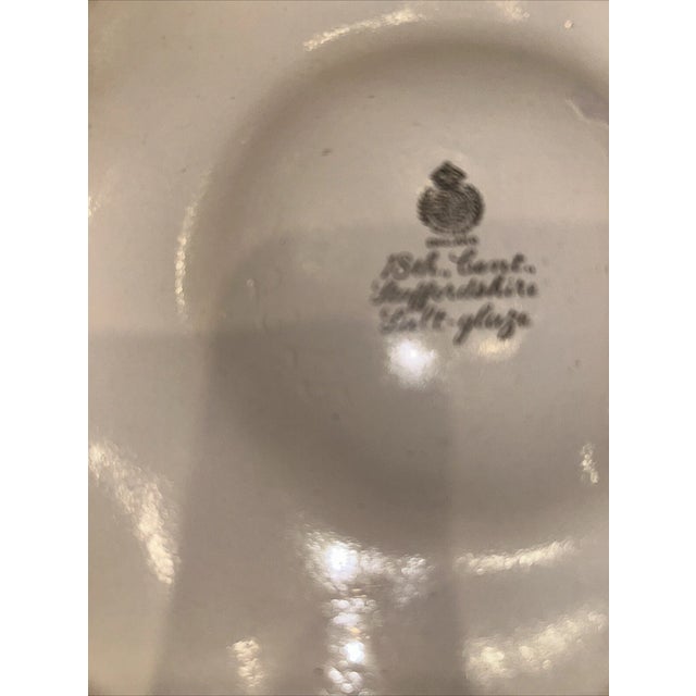 Mid-Century Modern Vintage Mintons Staffordshire Majolica Glaze Oyster Plate For Sale - Image 3 of 4