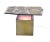 One of a kind studio made side or coffee table. Features a base with slate sides and inset blue glass with four posts that...