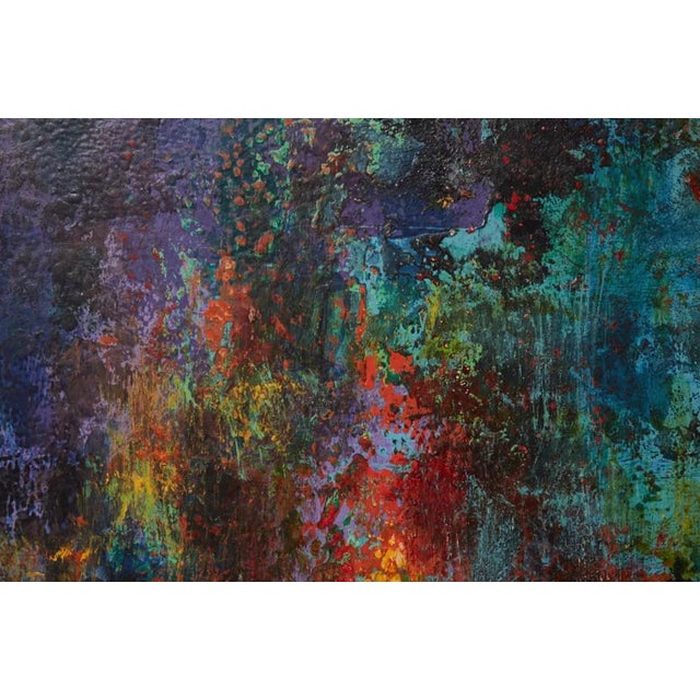 Jungle' Large 40" x 60" Original by Leonardo Nierman, 1964, Signed & Dated For Sale In Los Angeles - Image 6 of 11