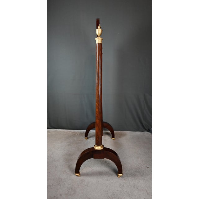Large Empire Style Mirror in Mahogany with Cheval Glass, 1800s For Sale - Image 13 of 15