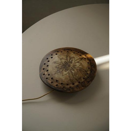 Mid-Century Danish Organic Sculptural Ceramic Wall Sconce, 1970s For Sale - Image 3 of 18