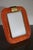 Orange Twisted Murano Glass and Brass Photo Frame, 2000s For Sale - Image 5 of 12