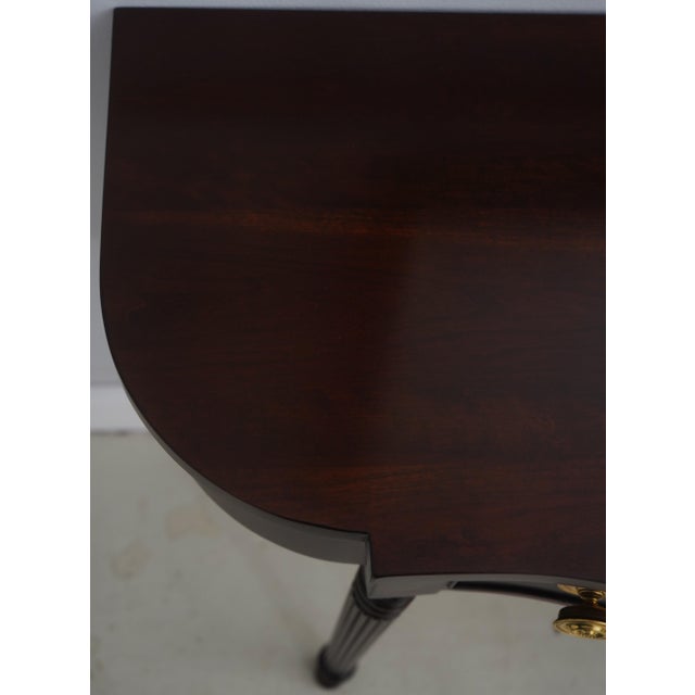 Statton Old Towne Mahogany Console Table & Mirror For Sale - Image 12 of 18