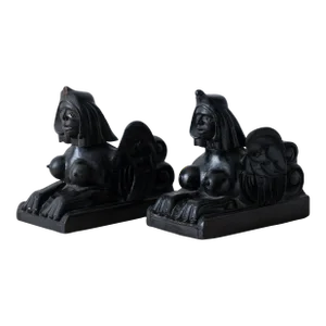 Egyptian Revival Sphinx Carvings, C.1880