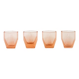 Vintage Art Deco Italian Shot Glasses, 1930s, Set of 4 For Sale
