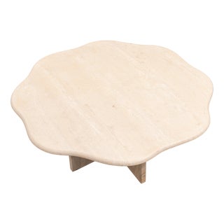 Coffee Table in Travertine Stone, 1990s For Sale