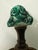 Green Antique Awaji Pottery Vase Lamp For Sale - Image 8 of 10