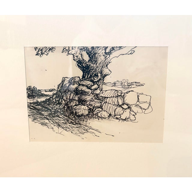 Set of 6 Original Vintage Pen & Ink Illustrator’s Studio Studies For Sale - Image 10 of 12