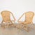 1960s Pair of Italian Woven Chairs For Sale - Image 10 of 10