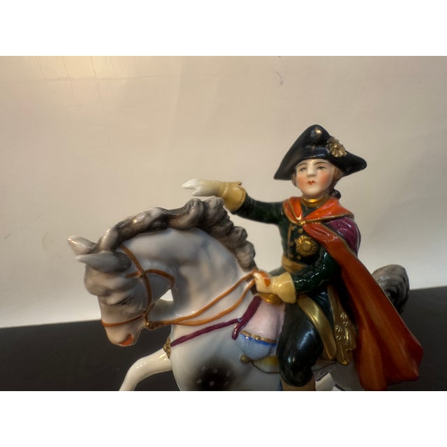 Ceramic Porcelain Figure Rider on Horse from Carl Theodor Porcelain Frankenthal, 1762-1797 For Sale - Image 7 of 8