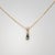 Metal London Blue Topaz Solitaire Pendant in Solid 14k Gold - Pear, 6x4mm For Sale - Image 7 of 7