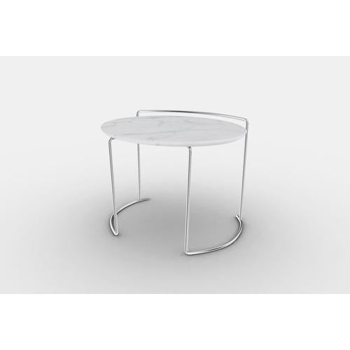 Djuna Low Table by Kazuhide Takahama in Chrome and Marble For Sale - Image 3 of 11