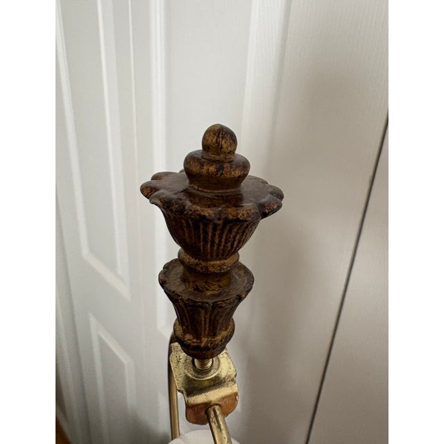 Mid Century Modern Style Slender Brown Table Lamp For Sale In Atlanta - Image 6 of 8