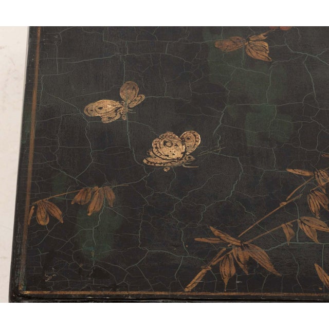 Wood Chinese Gilt-Decorated and Lacquered Wood Low Table For Sale - Image 7 of 11