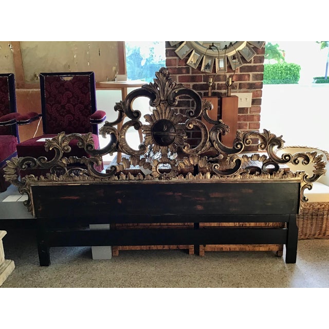 Italian Baroque King Headboard With Silver Details Chairish Baroque architecture is a highly decorative and theatrical style which appeared in italy in the early 17th century and gradually spread across europe. italian baroque king headboard with silver details