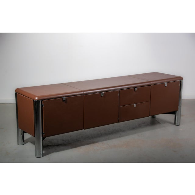 No. 3076 Credenza in Vitello Leather from KnollStudio, 1988 For Sale - Image 13 of 17