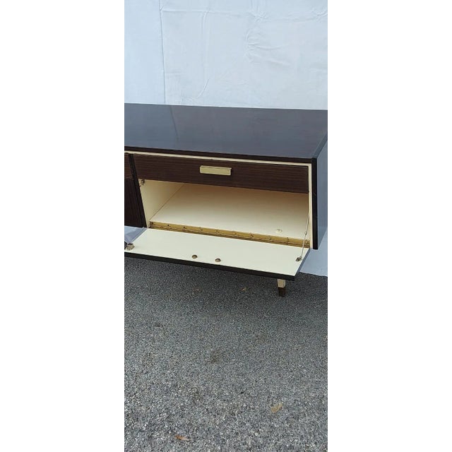 Beige Mid-Century TV Cabinet For Sale - Image 8 of 11
