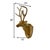 This Pottery Barn Buck Sculpture Large Deer Head Carved Wood Rustic Cabin Man cave Wall Decor is a decorative piece...
