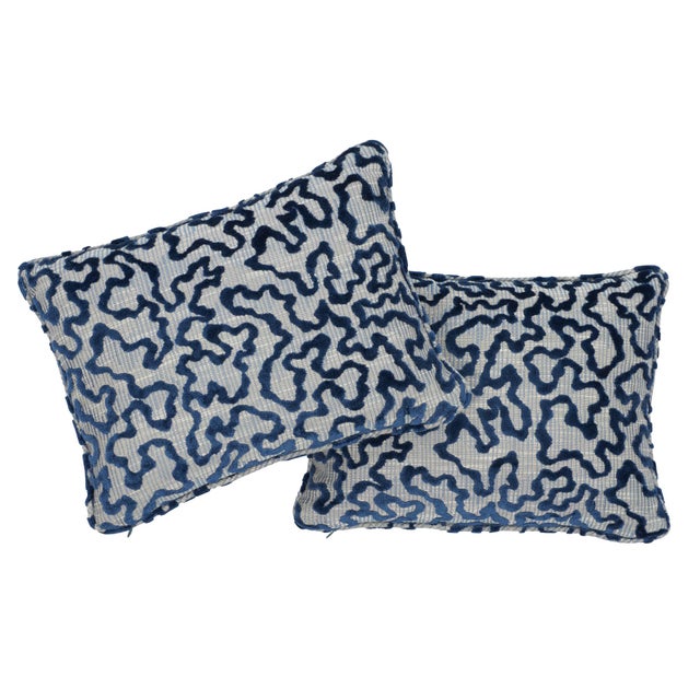 This pillow features Janis Velvet with a self-welt finish. This handsome update of a traditional pattern features a...