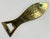 Mid-Century Modern Vintage Detailed Brass Fish Bottle Opener For Sale - Image 3 of 5