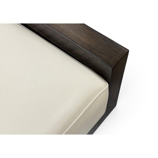 John Richard Virtu Leather Bench For Sale - Image 10 of 12