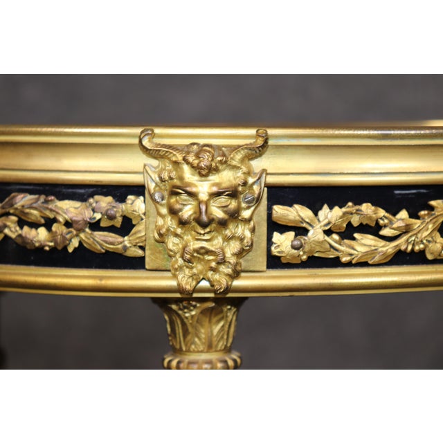 Brown 19th C German Louis XVI Style Ormolu Mounted Marble Top Table by August Forster For Sale - Image 8 of 15