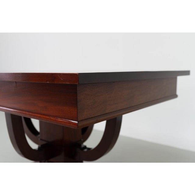1920s Danish Art Deco Mahogany Center Table, 1920s For Sale - Image 5 of 18