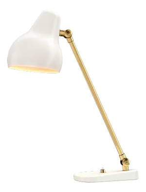 Vilhelm Lauritzen 'Vl38' White Table Lamp for Louis Poulsen
