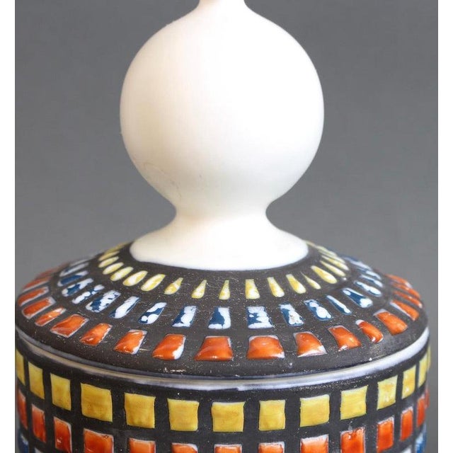Vintage French Ceramic Potpourri Jar by Roger Capron for Jardins de Provence, 1970s For Sale - Image 10 of 11