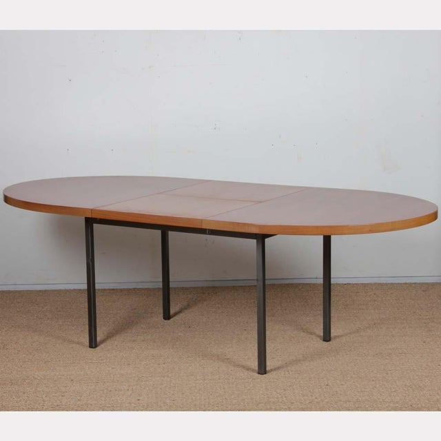 Extendable Dining Table by Georges Frydman for EFA, 1960s For Sale - Image 3 of 7