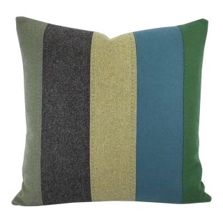 Kravet Couture New Suit Peacock Wool Handmade Accent Pillow Cover For Sale