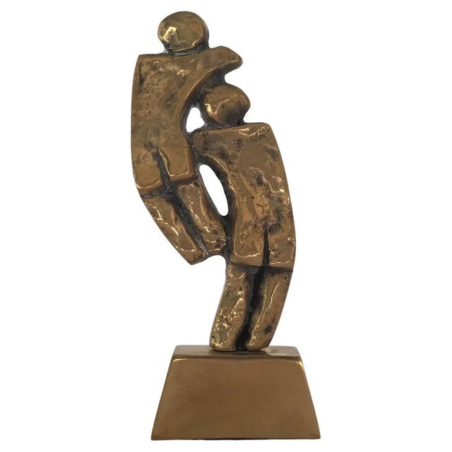 Italian Bronze Abstract Sculpture by Rodica Tanasescu, 1980 For Sale - Image 13 of 13